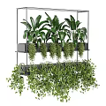 Hanging Planters With Lush Green Trailing Plants Suspended Multiple Layers For Indoor Decoration