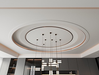 Ceiling Circular Ceiling 3d model