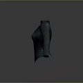 Black Fitted Bodysuit With Sleek Design Zipper Closure And Seam Details
