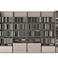 Modern display cabinet color plate display cabinet 3d model