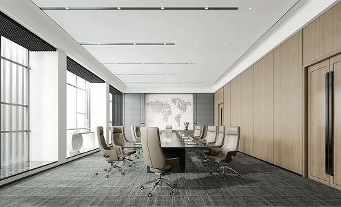 Modern Meeting Room Meeting Table and Chair 3d model