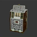 Retro slot machine game machine large game machine coin-operated game machine 3d model