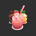 Assorted Colorful Cupcakes With Strawberry Chocolate Toppings And Vibrant Decorations