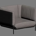 Modern Single Sofa Single Chair Leisure Chair 3d model