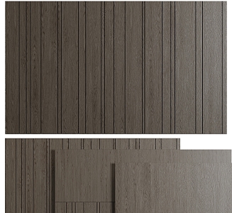 Wood veneer siding 3d model