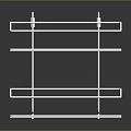 White Metal Multi Tier Storage Shelf Organizer For Home Furniture