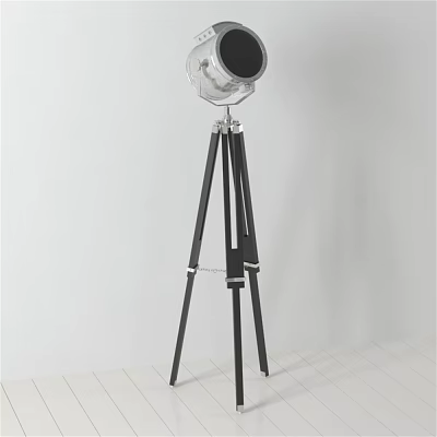 Modern Decorative Ornament Set With Tripod Stand And Silver Top For Home Decor 3d model