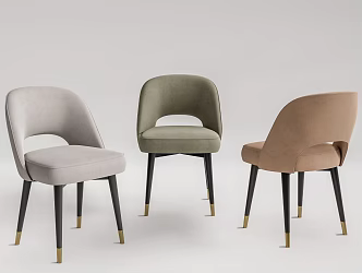 Modern Dining Chair Single Chair Dining Chair 3d model