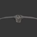 White Head Model Featuring Brown Textured Hair And Detailed Facial Organs