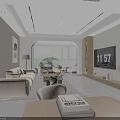 Bright Modern Minimalist Open Living And Dining Room With Warm Cozy Neutral Home Interior Design