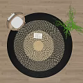Modern Round Carpet 3d model