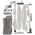 Essential Bathroom Accessories Including Towels Toiletries Towel Racks And Toilet Paper Holders