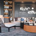 Modern Sofa And Coffee Table Set With Light Upholstered Patterned Cushions Round Black Woven Tables Decorative Items