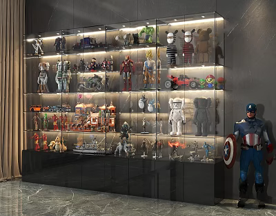 Modern Decorative Cabinet Glass Handmade Cabinet Acrylic Display Cabinet Storage Cabinet 3d model