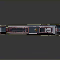 Advanced Futuristic Sci Fi Weapon With Colorful Accents And Detailed Grip Design