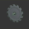 Modern gear saw blade serration 3d model