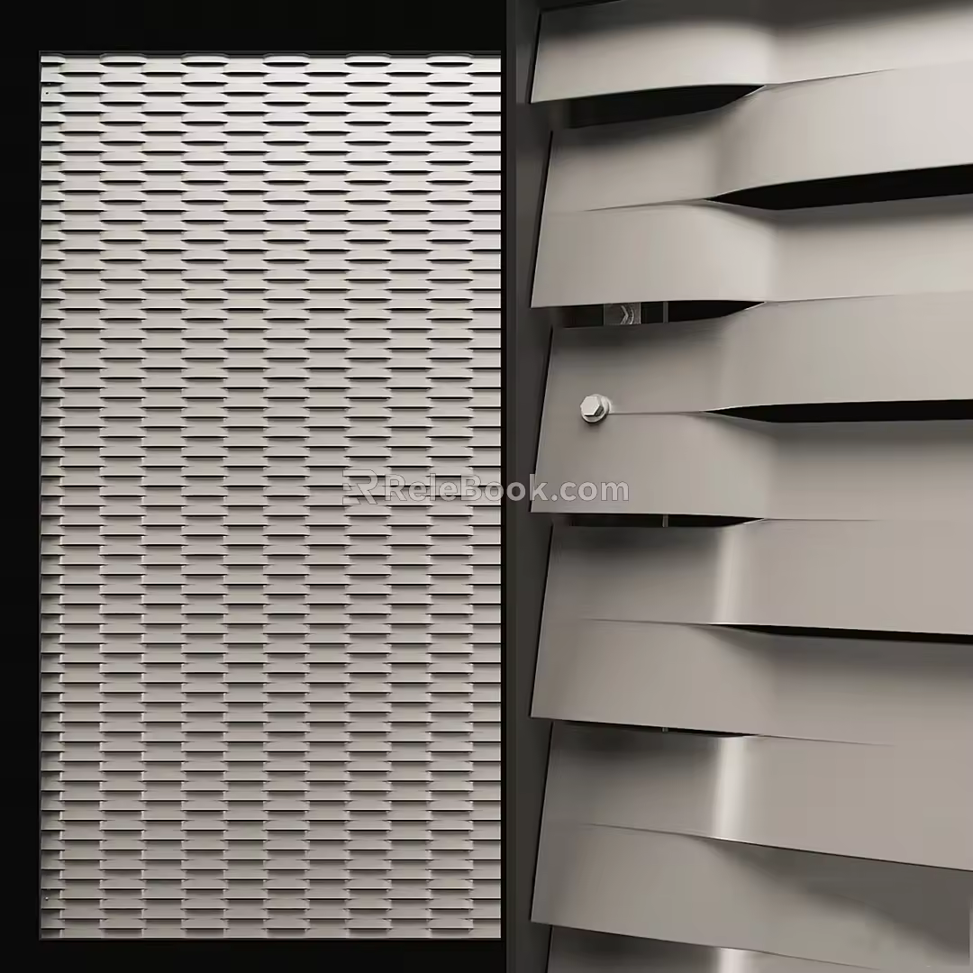 modern steel mesh 3d model