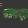 Military Green Heavy Duty Six Wheeled Cargo Truck With Armored Cab Design
