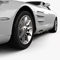 Silver Mercedes Benz SLR Sports Car With Sleek Body Design