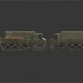 Green Military Trucks With Canvas Covers And Cargo Beds In Multiple Designs