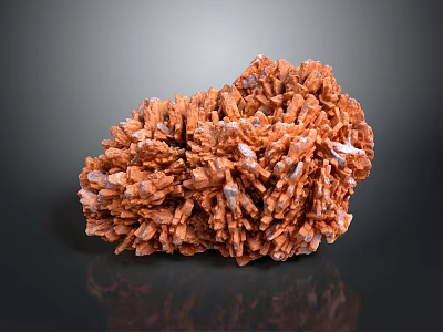 Natural Stone And Wood Decorative Piece With Intricate Texture And Warm Tones 3d model