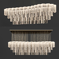 Modern crystal chandelier crystal lamp 3d model