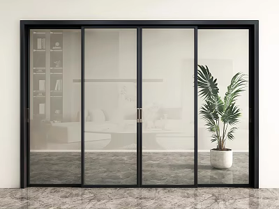Sliding Door Kitchen Sliding Door Glass Sliding Door Sliding Door Study Sliding Door Balcony Sliding Door Kitchen Door 3d model