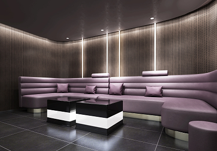 Modern KTV rooms 3d model