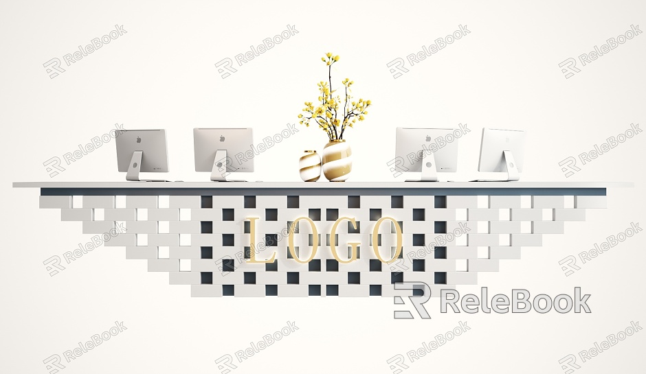 Modern reception desk model