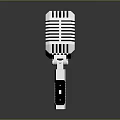 Microphone Amplifier Capacitor Microphone High-end Microphone Wheat Desktop Microphone Broadcasting Microphone 3d model