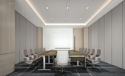 Modern Meeting Room Meeting Table and Chair 3d model