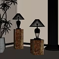 Middle Style Table Lamp 3d model