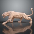 Modern leopard wild leopard cheetah mountain leopard 3d model