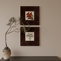 Antique Hanging Picture Combination 3d model