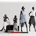 Modern Model Clothing Store Model 3d model