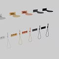 Modern Chrome Shower System With Rainfall Head Handheld Wand And Control Knobs