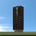 Detached Villa Multi Story Structure With Green Lawn Multiple Windows And Flat Roof