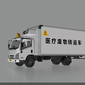 Industrial Equipment Medical Waste Transport Vehicle with Warning Signs for Safe Handling