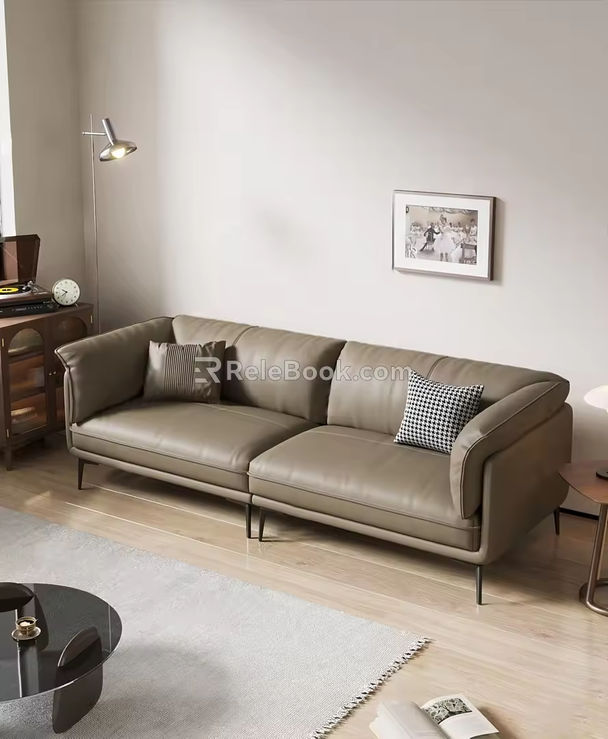 Modern double sofa 3d model