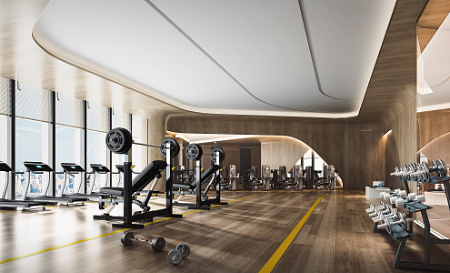 Modern Gym 3d model