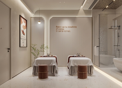 Light Luxury SPA Care Room Beauty Salon 3d model