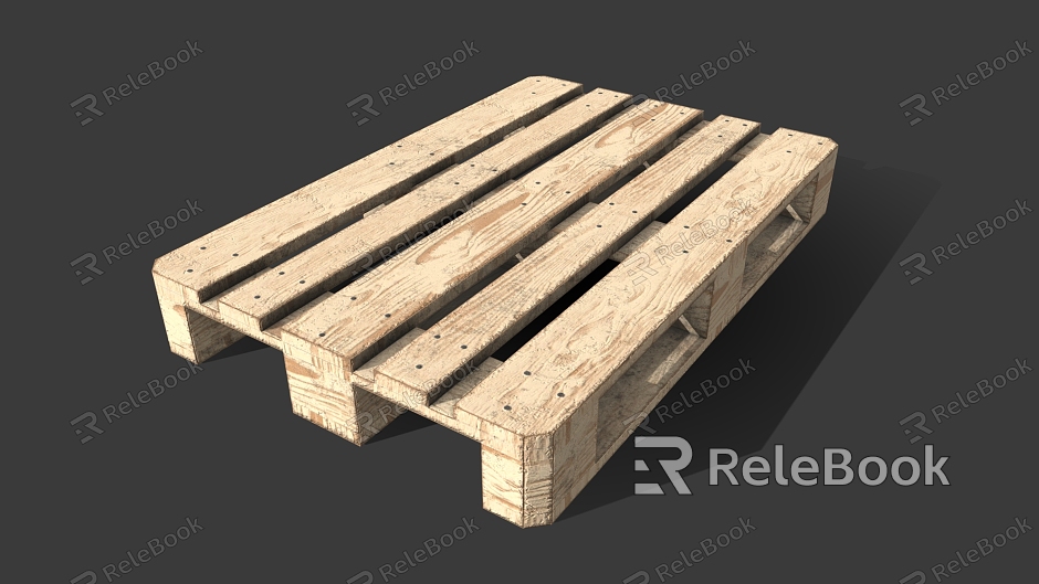 Wooden Pallet Pallet Shelf Wood Board model