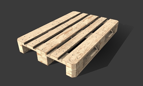 Wooden Pallet Shelf Wood Board 3d model