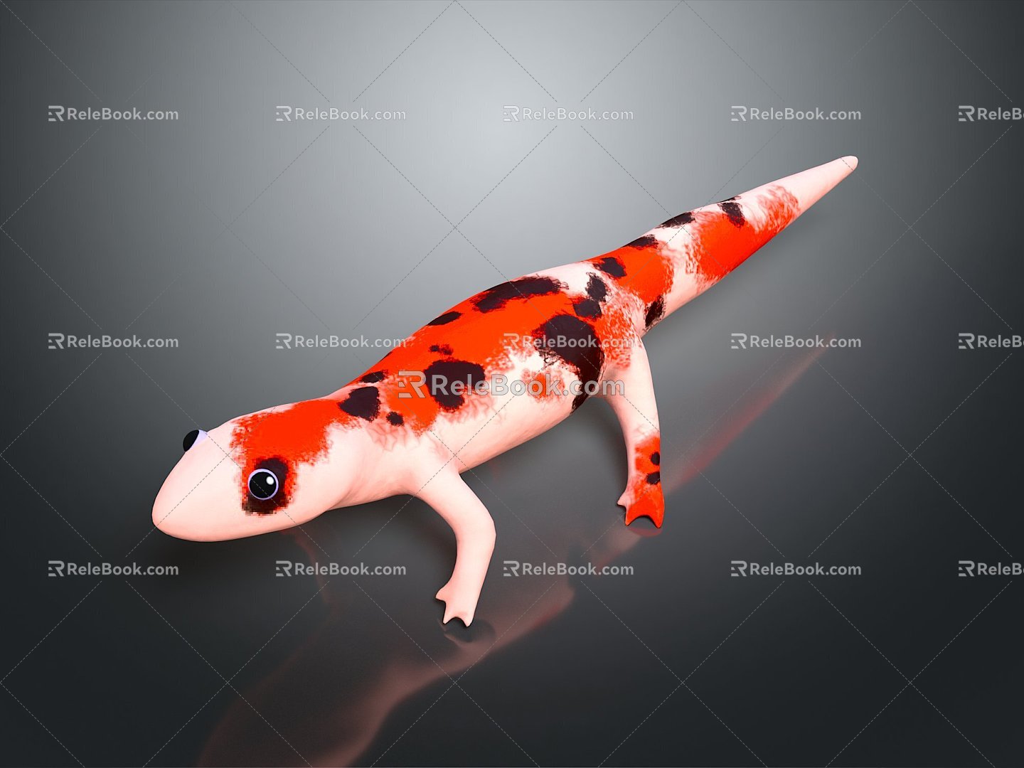 Lizard Anime Lizard Chameleon Cartoon Lizard Reptile Cold Blooded Animal Reptile Reptile Class 3d model