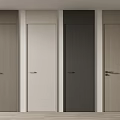 Modern Interior Hinged Doors With Multiple Color Wooden Texture Options