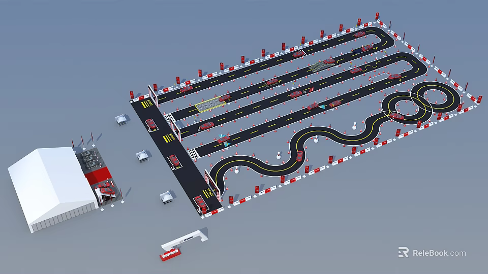 Tobacco and Liquor Store Layout Featuring Shelves With Alcohol and Tobacco Products 3d model 