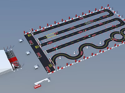 Tobacco and Liquor Store Layout Featuring Shelves With Alcohol and Tobacco Products 3d model