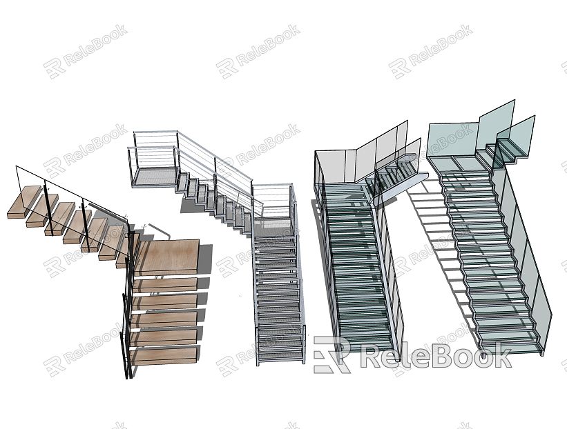 Modern Elevator Home Stairs model