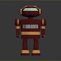Robot Assistant Small Robot Butler Robot Butler Figure Game Figure 3d model