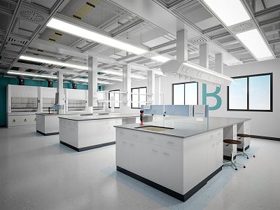 Modern Laboratory 3d model